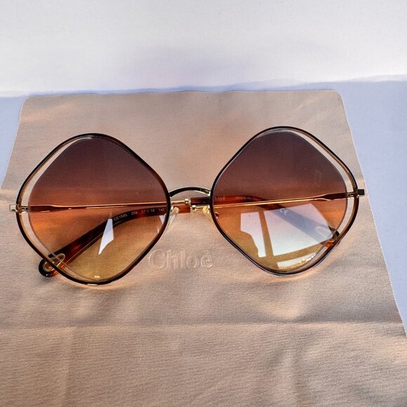 Chloé Poppy Diamond-Shape Sunglasses (CE159S) – Made in Italy - Picture 4 of 5